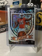 2021 PANINI PRIZM DRAFT PICKS GREG ROUSSEAU WHITE SPARKLE #179