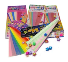Star Folding Paper colored lucky wish star  Pastel / Lucky / Noctilucence Star