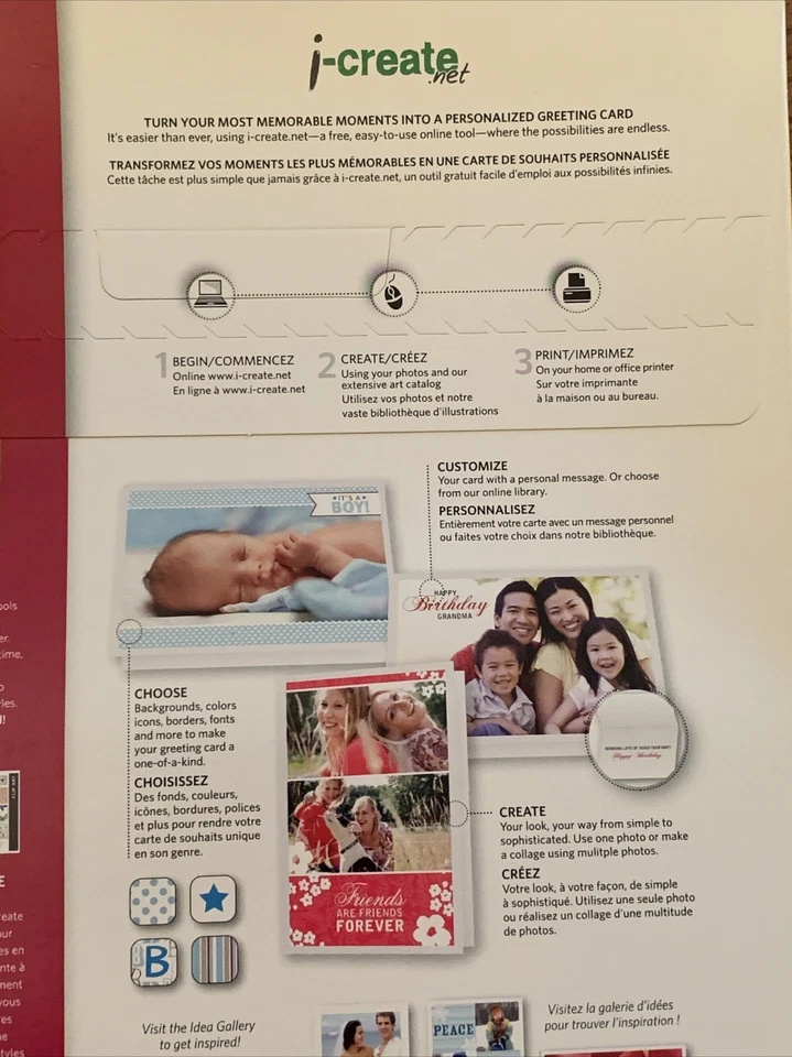 Kodak Inkjet Greeting Cards Package 20 count Matte Half Fold 118 1999 - Image 4 of 4