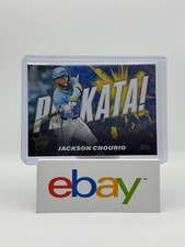 2025 Topps Series 1 Jackson Chourio Plakata! SSP Insert PLAK-19 Brewers