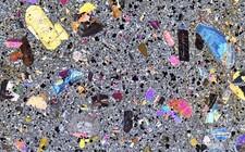 Thin Section ESSEXIT PORPHYRY - Kaiserstuhl Augit Microscope Specimen Thin Section