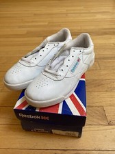REEBOK Boys Classic Freestyle Low JUNIOR White 72-4114 Size 2.5 New In Box 