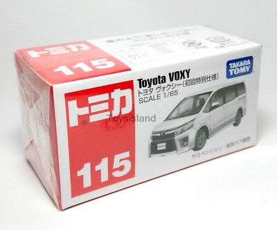 TOMICA 115 TOYOTA VOXY 1/65 TOMY NEW 2016 White | eBay
