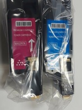 Dell 1250 1250c 1 PK Magenta 1 PK Cyan Toner Cartridge Sealead 