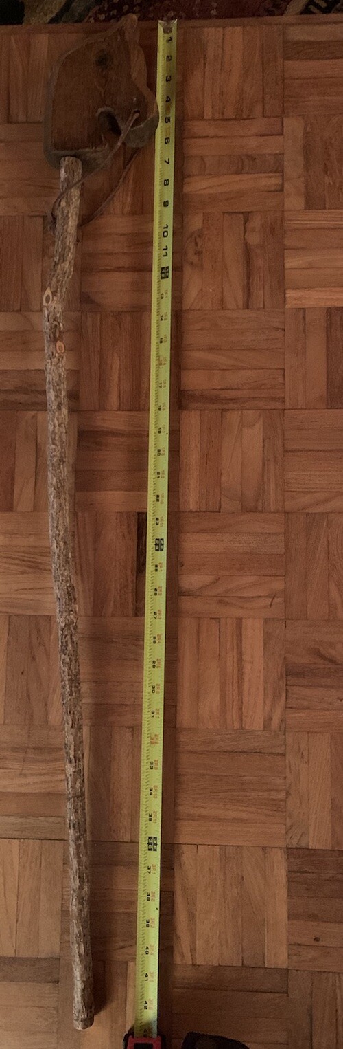 Vintage Hand Carved horse head Walking Stick Cane Folk Art Wood 42" eBay