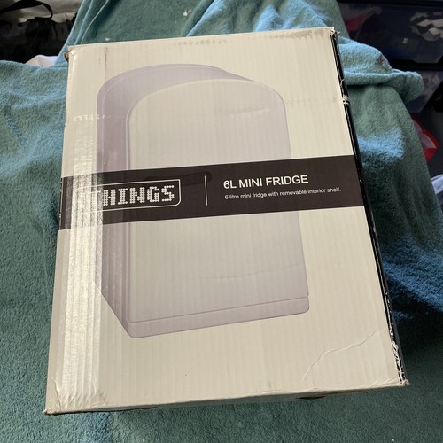 Car/Caravan Mini Fridge DC 12v Argos White Camping Fridge Cooler