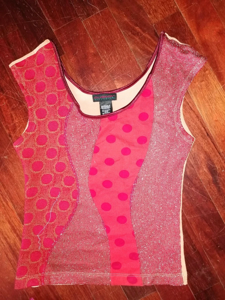 Débardeur Femme Custo Barcelona Taille I - Occasion Très Bon état, Motif Graphique Devant - Polyester/élasthanne