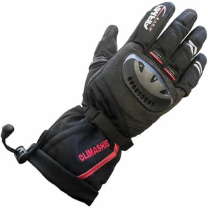 Armr Moto WP680 Climashield Waterproof Thermal Warm Motorcycle Gloves Visor Wipe