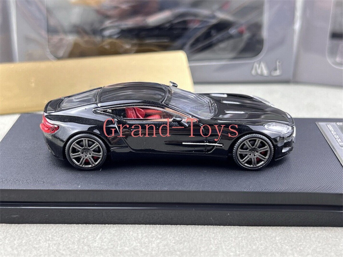 MJ 1/64 Scale Aston Martin ONE77 Black Diecast Car Model Toy Gift