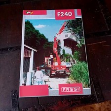 FASSI BERGAMO GRU IDRAULICHE F240A AUTOCARRI CRANE Brochure originale 