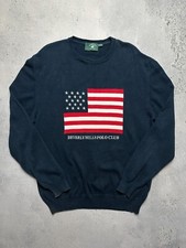 Vintage Beverly Hills Polo Club Flag America Sweater USA 00s