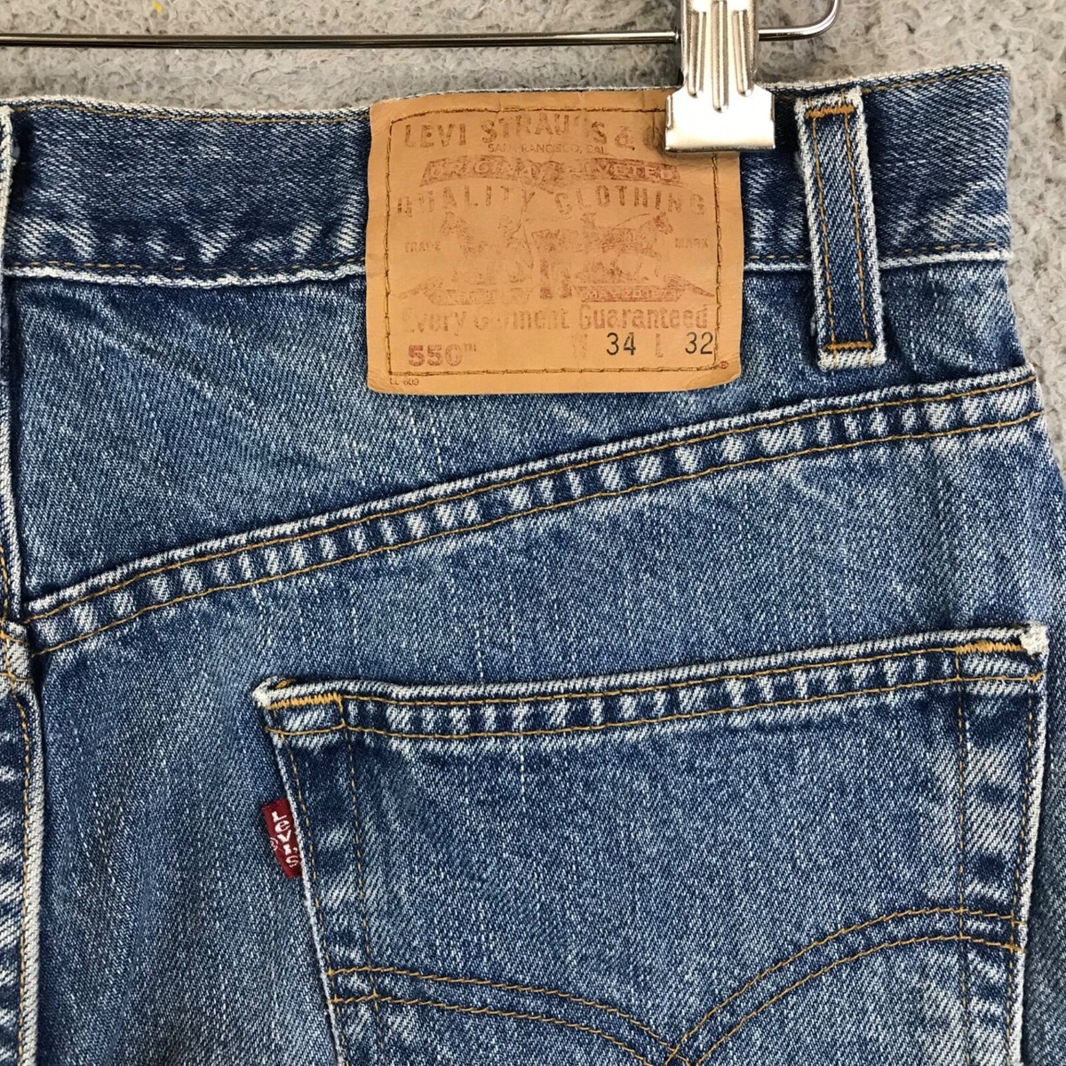 パンツ 90s Levi's 550 made in USA BLACK DENIM Levis 550 Black [Levis 550-4195 Made In USA] [1990s] Vintage
