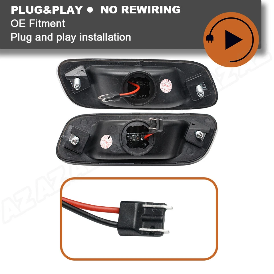 For Lexus 1992-2000 SC300 SC400 LED Front Bumper Turn Signal Side Marker Lights Foto 4 de 4