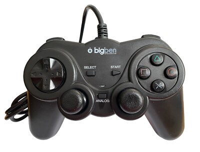 BigBen Interactive Playstation 2 Controller - PS2 Gamepad Schwarz