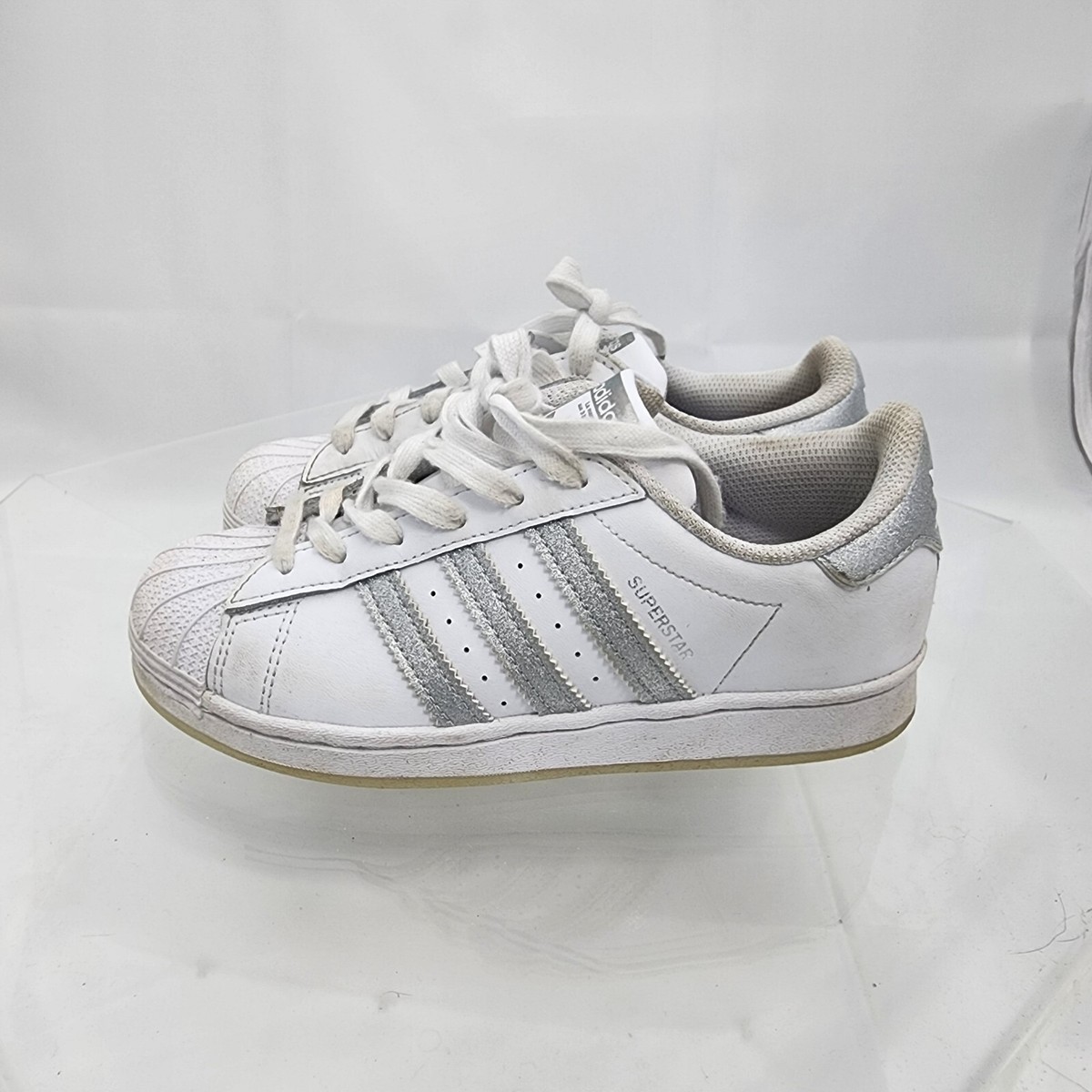 Adidas Originals Superstar Shelltoe Girls Sneakers White/Sparkly