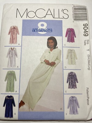 Ladies Robe, Sze: S-M-L, McCall s 9049, UNCUT vintage pattern, c1997