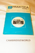 PRAKTICA NOVA I SLR NEW CAMERA INSTRUCTION MANUAL GUIDE BOOK GENUINE ORIGINAL