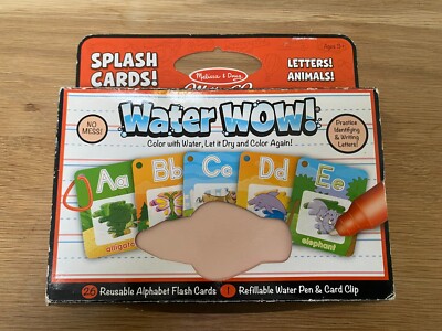 Melissa & Doug Unterwegs Wasser Wow! Spritzkarten! Alphabet Karten Alter 3+
