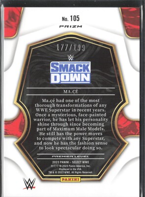 2023 Panini Select WWE Prizms Blue #105 Mace 177/199 | eBay