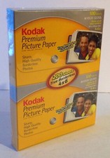 Kodak Premium Picture Paper High Gloss 200 4"x6" Borderless Sheets NIB