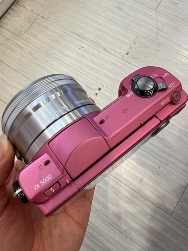 Sony Alpha a5000 Mirrorless Pink 16-50mm Lense set Pink