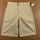 French Toast Boys Size 14 Khaki Flat Front Uniform Shorts Nwt