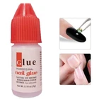 1-10 Professional Clear Nail Glue Strong Adhesive Acrylic False Nails Tip Art 3g