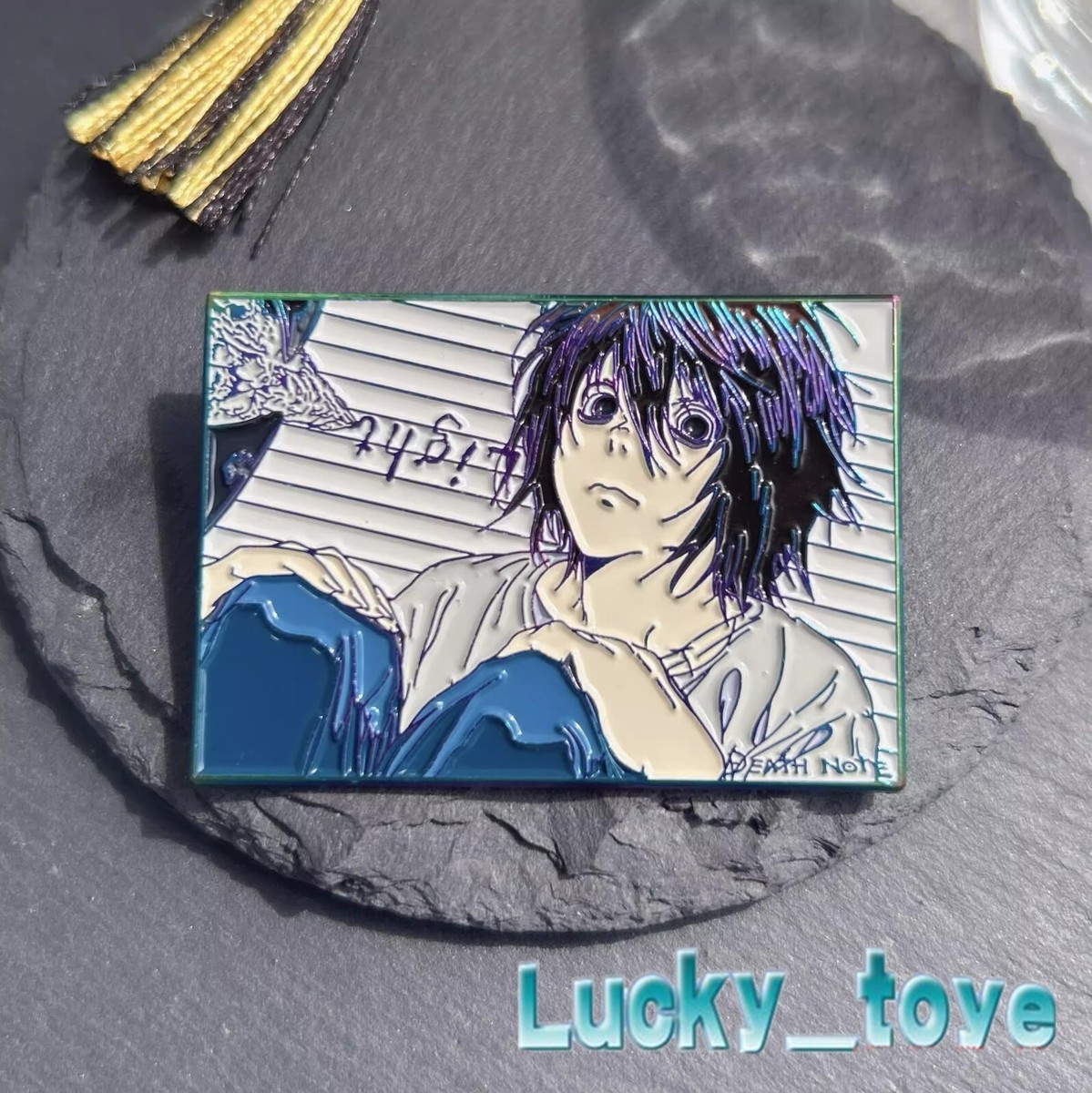 Death Note L·Lawliet Metal Badge Pin Brooch Anime Collection Gift