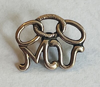 Tiny ODDFELLOWS MV Screwback Button Pin (T51)