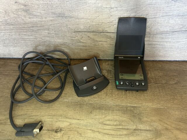 Vintage Palm Pilot III 3Com PDA Flip Cover Handheld Organizer Stylus Included
