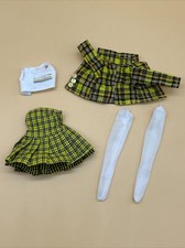 Rainbow High Sheryl Meyer Doll Outfit Yellow Black Plaid Jacket Pleated Skirt