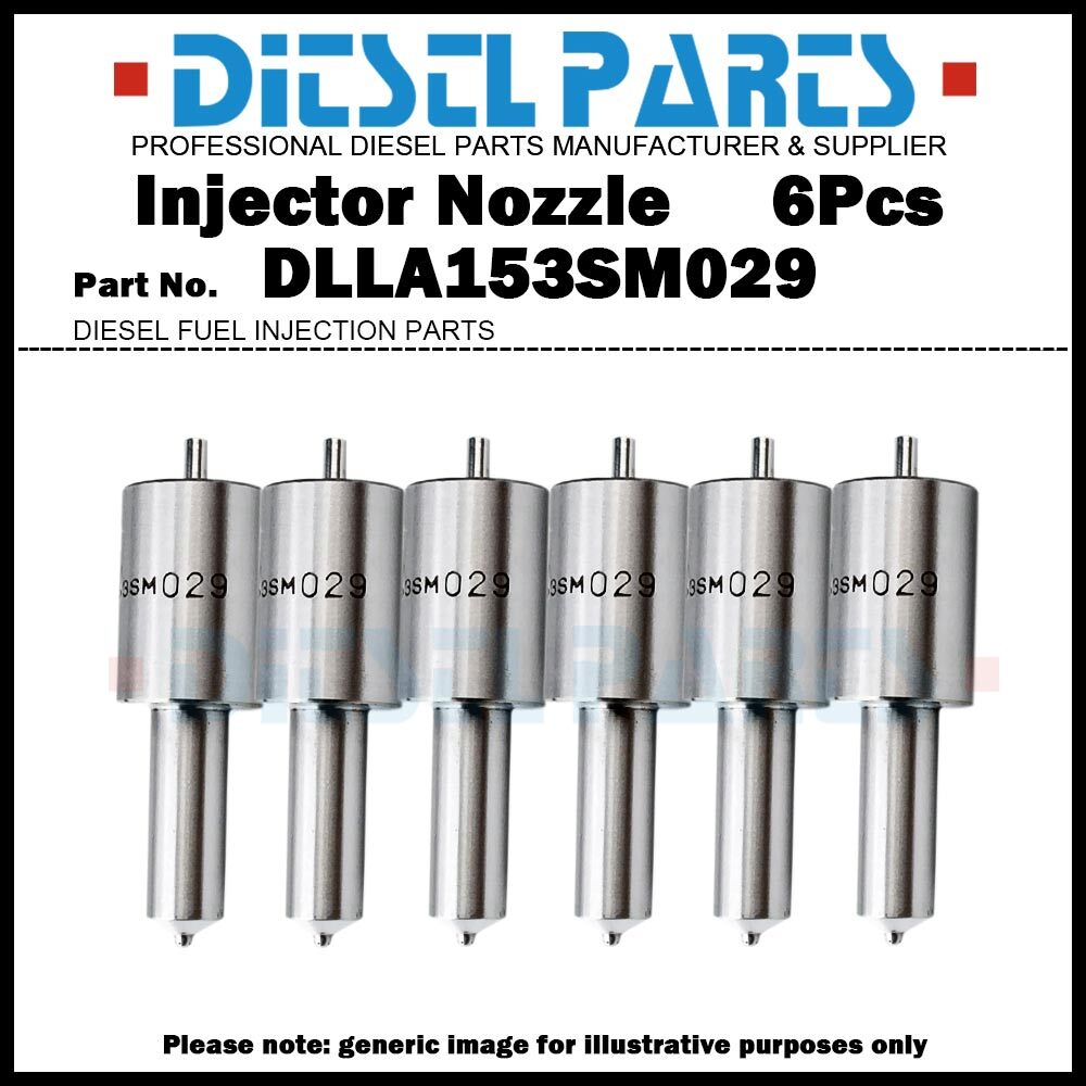 6x Fuel Injector Nozzle NP-DLLA153SM029 for Hitachi EX200 EX300