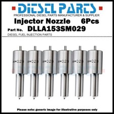 6x Boquilla inyectora de combustible NP-DLLA153SM029 para Hitachi EX200 EX300 ISUZU 6BG1 6BG1T