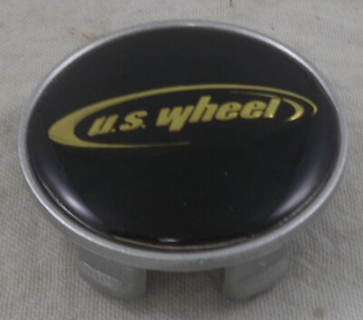 U.S. Wheels Wheels Gloss Black / Silver Custom Wheel Center Cap Caps
