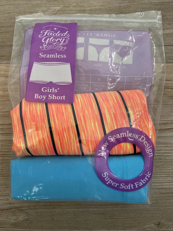 Girls Seamless Boy Short Underwear Size 12-2 pair New in Bag - Image 2 of 3