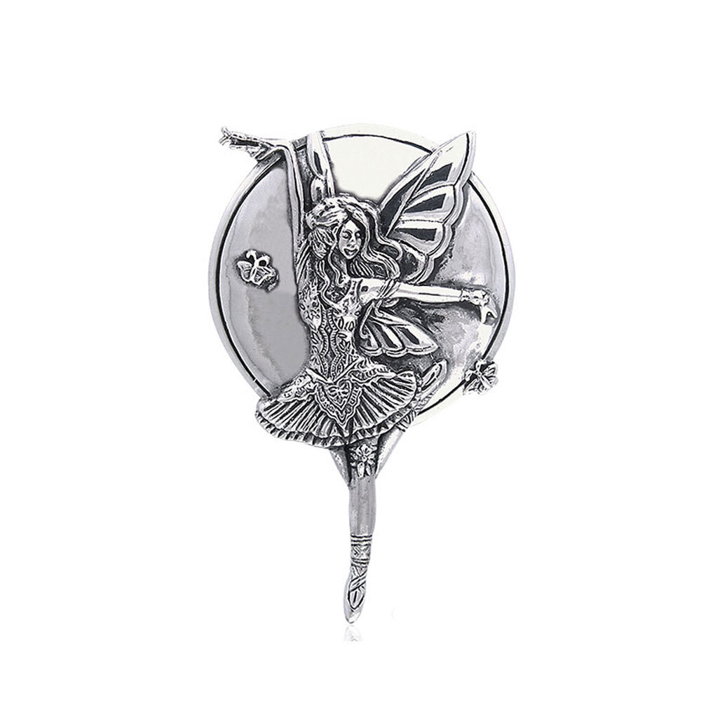 Jessica Galbreth Mauve Dream Fairy Sterling Silver Pendant