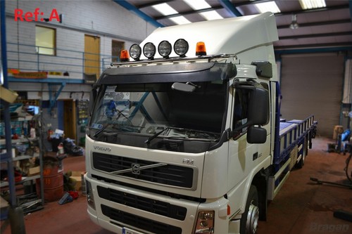 Roof Bar + Rectangle Spots To Fit Volvo FMX 2013-2021 Day Standard Low Truck Top - Picture 2 of 8