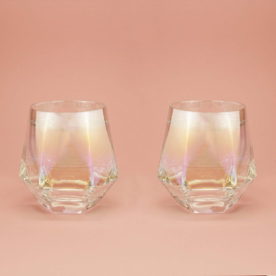 Winkee - Diamond Glasses - Whiskey Gläser - 2-er Set - Diamond Whisky Gläser