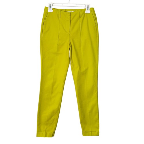 Boden Chelsea Trouser Pants Women’s Size 4 Long 4L Chartreuse Yellow
