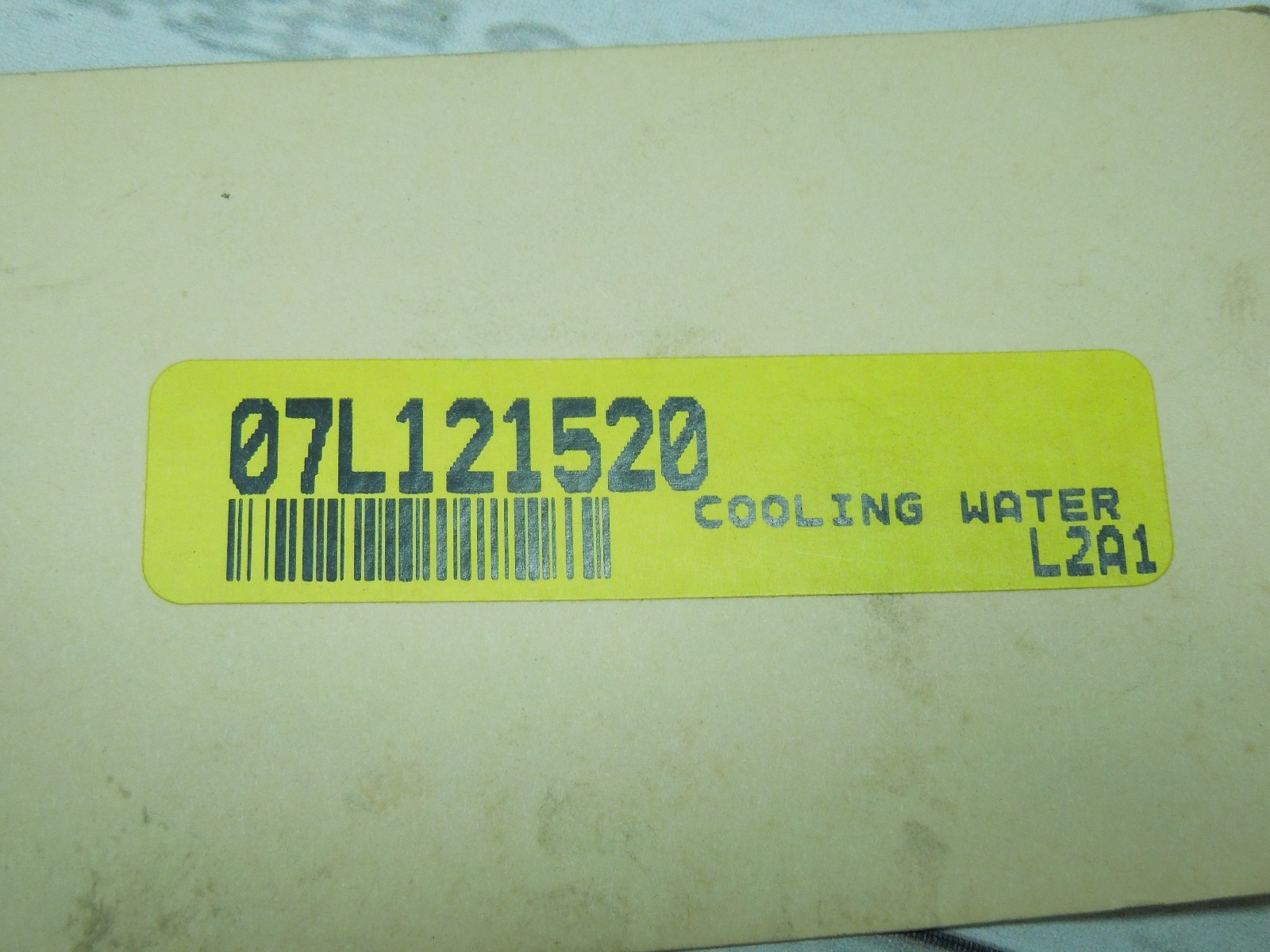 LAMBORGHINI GALLARDO COOLING WATER PIPE OEM 07L121520 NEW