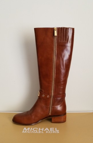 BOTAS DE MONTAR ALTAS MICHAEL KORS BREZO DORADO LOGO CARAMELO 6.5 7 11 ME ENCANTAN LOS ZAPATOS - Imagen 6 de 10