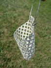 Vintage White Distressed Hanging Metal Woven Wall Pocket Planter Basket — photo 10