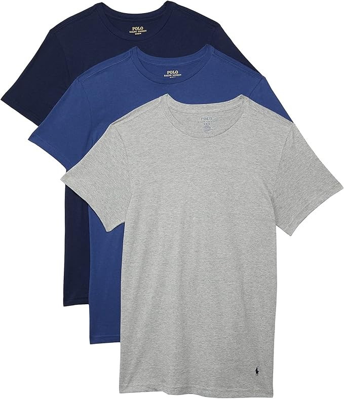 POLO Ralph Lauren Mens Slim Fit Cotton Crew Undershirts 3 Pack Sz Large 8690₽