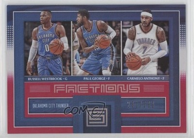 2017 Status Factions Red Carmelo Anthony Paul George Russell Westbrook HOF 1e6a
