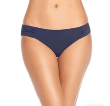 Tommy Bahama SP Navy Blue Shirred Women's Bikini Bottoms Swimwear