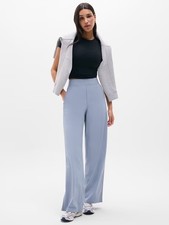 Athleta Brooklyn Mid Rise Wide Leg Pant Storm Blue 2P 844490
