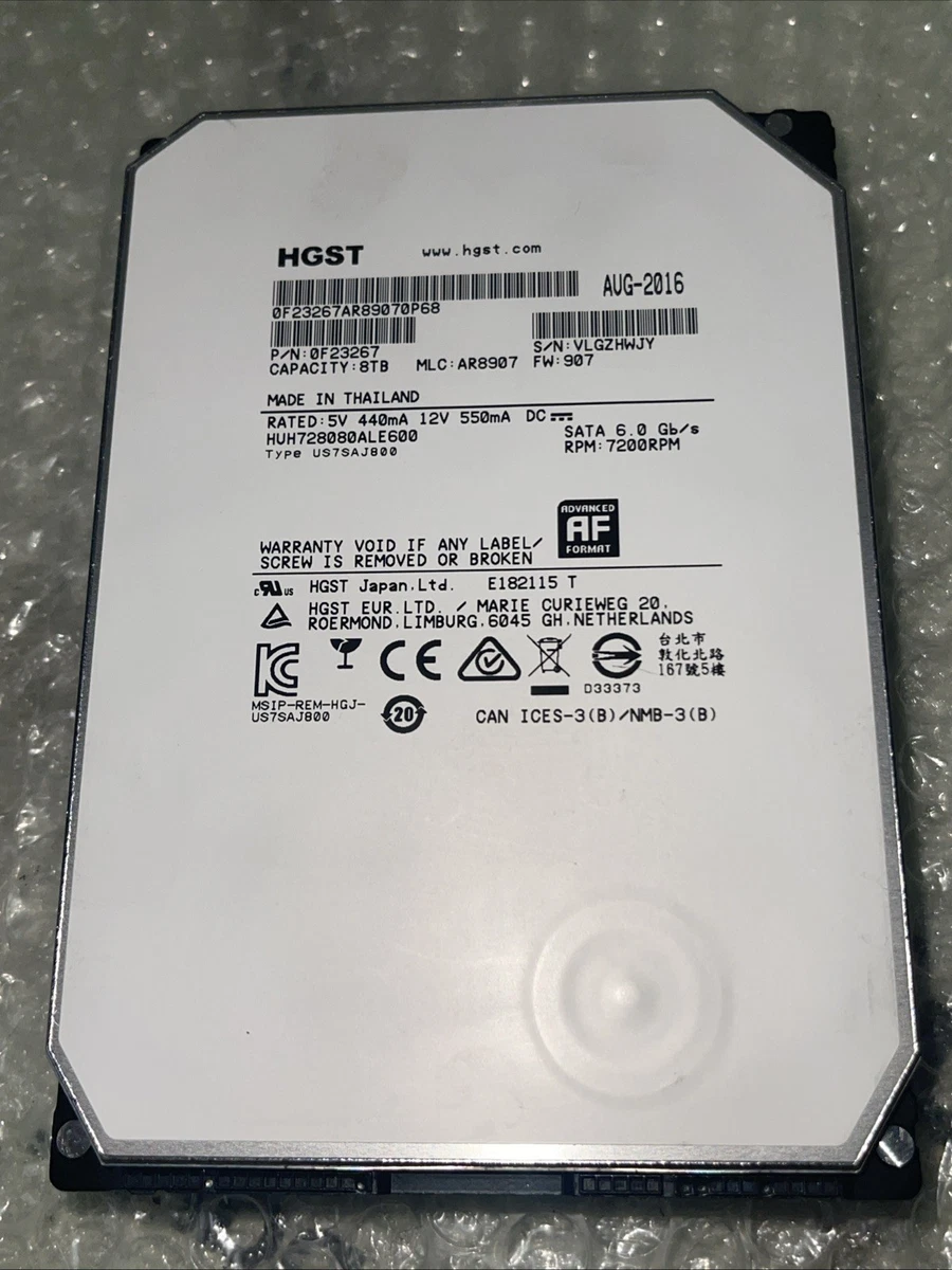 HGST 8TB Computer Internal Hard Disk Drives for sale | eBay