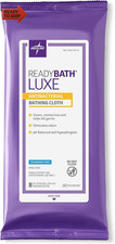 Readybath LUXE Antibacterial Extra Thick Adult Bath Wipes 8 Wipes , Un