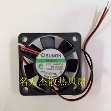SUNON KDE1205PFV3 DC12V 0.6W 50 10MM 2-Wire Silent Cooling Fan