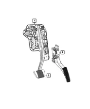Genuine Mopar Accelerator Pedal 04581677AC